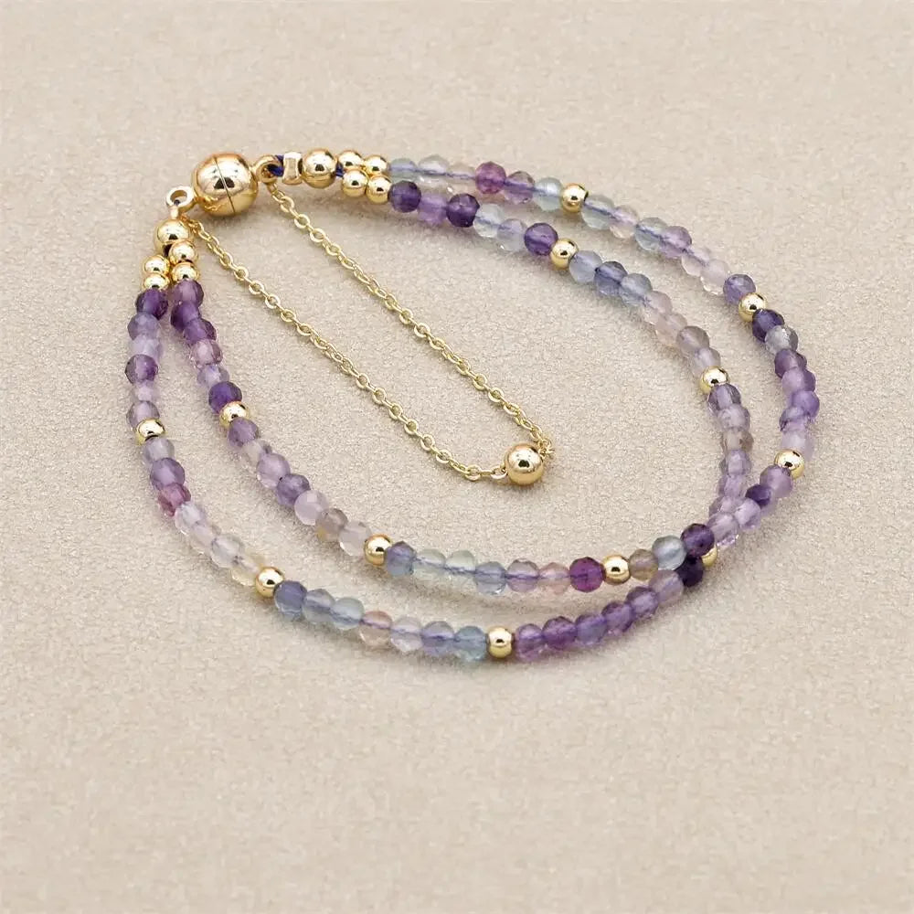Blue Sandstone Beaded Bracelet