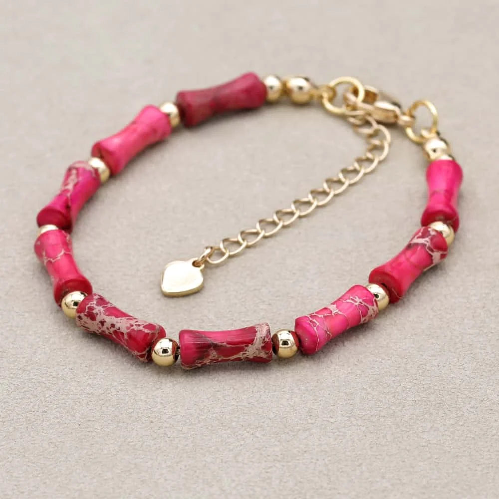 Shell Pearl & Imperial Stone Bracelet