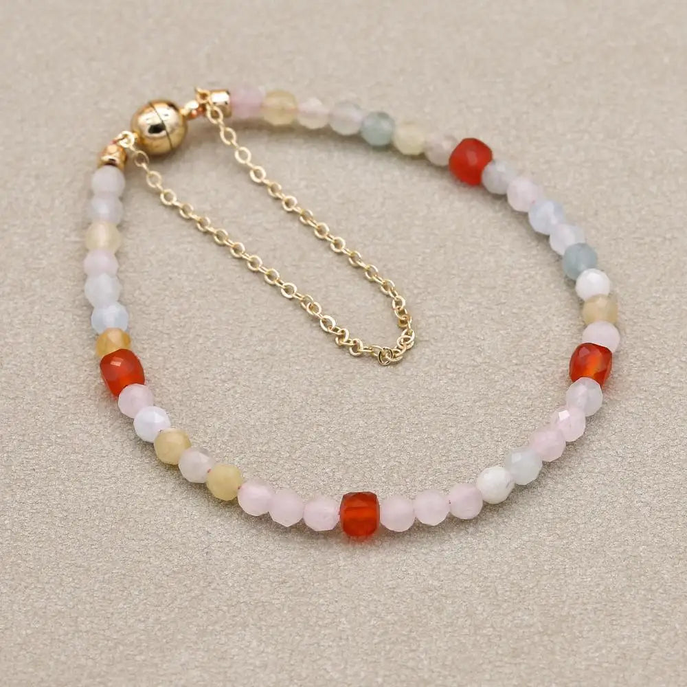 Garnet Beaded Bracelet