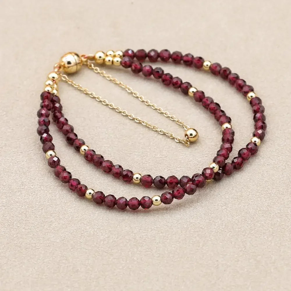 Morganite Beaded Bracelet