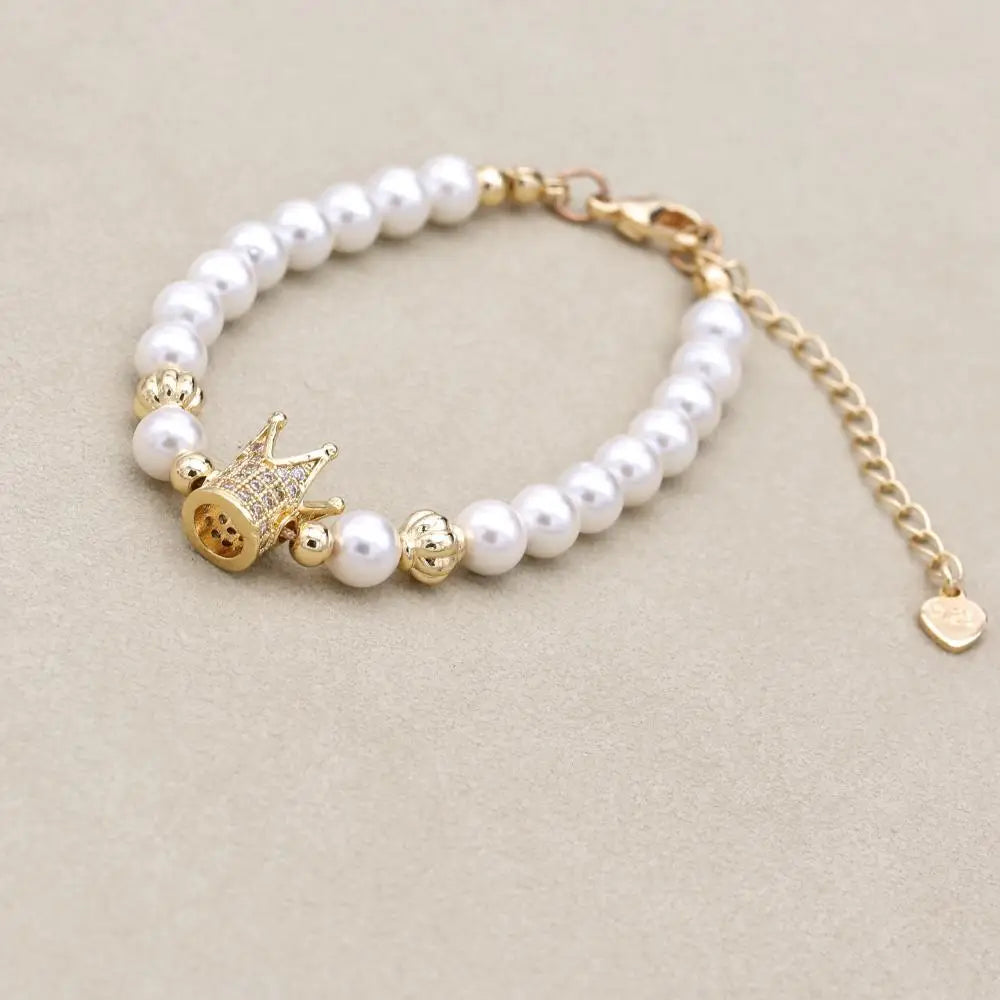 Shell Pearl & Imperial Stone Bracelet