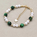Shell Pearl & Imperial Stone Bracelet