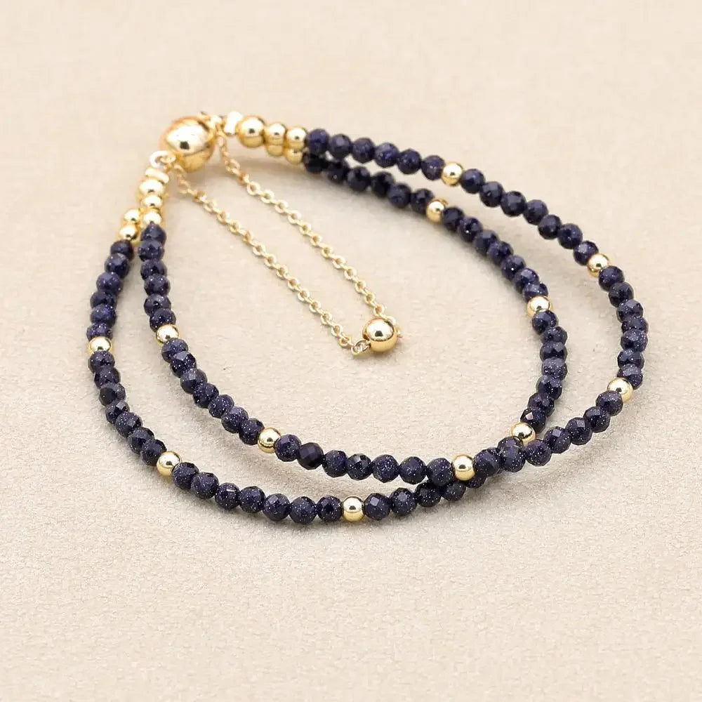 Garnet Beaded Bracelet