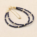 Blue Sandstone Beaded Bracelet