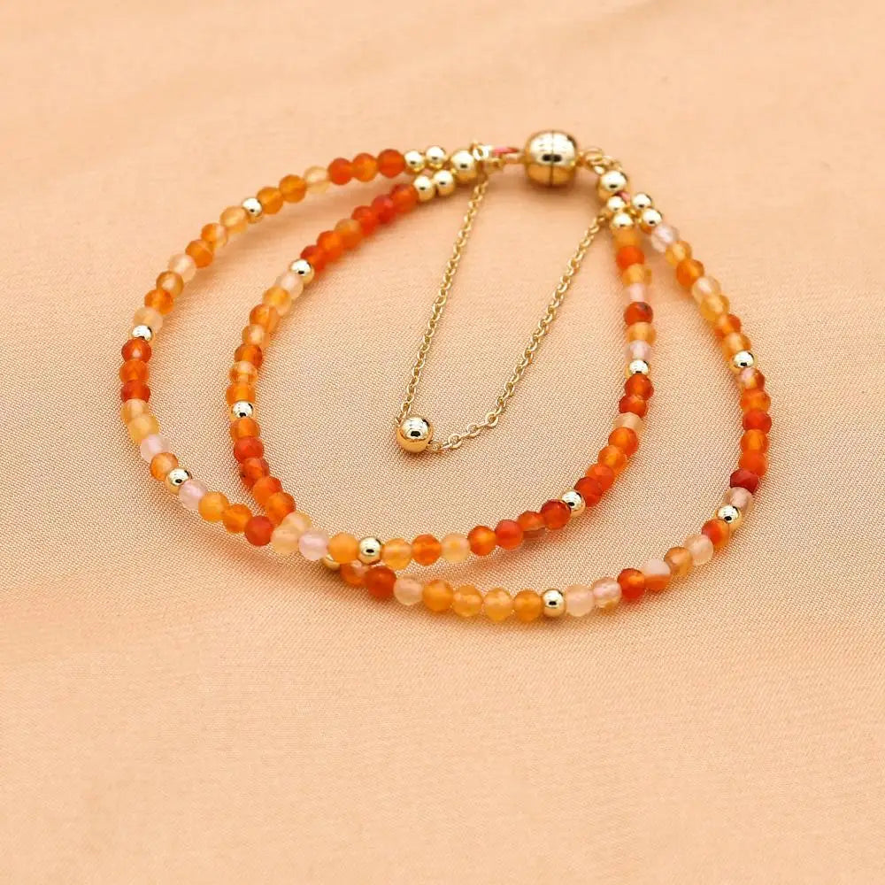 Unakite Beaded Bracelet