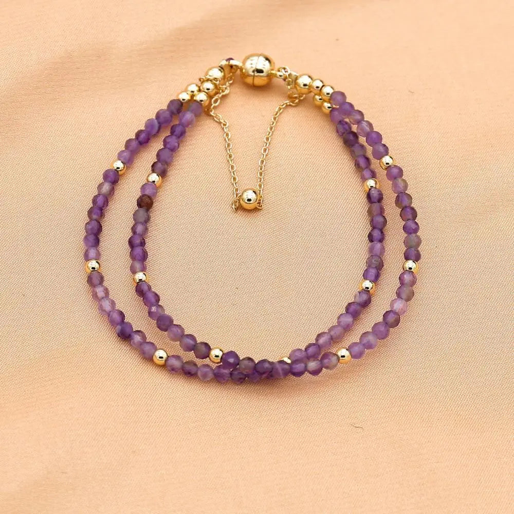 Blue Sandstone Beaded Bracelet