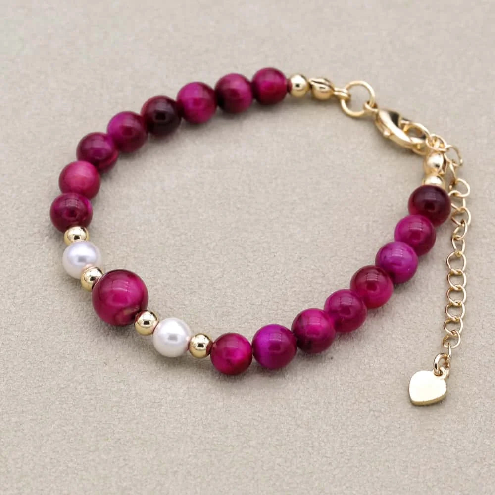 Shell Pearl & Imperial Stone Bracelet