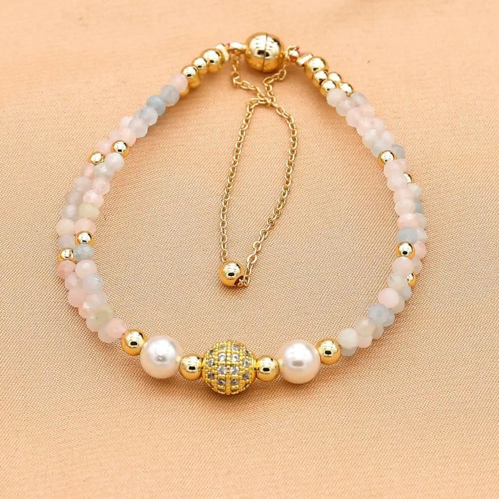 Garnet Beaded Bracelet