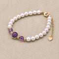 Shell Pearl & Imperial Stone Bracelet