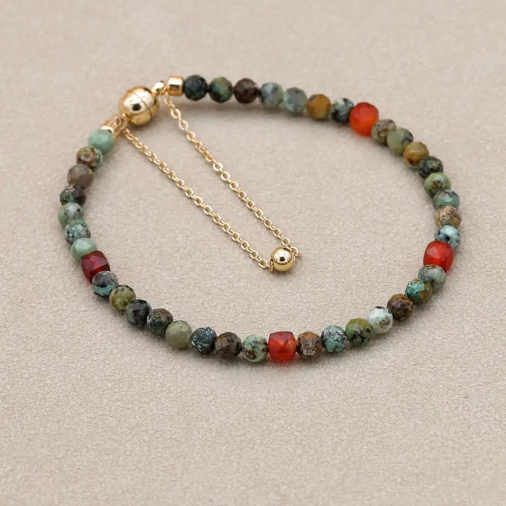 Garnet Beaded Bracelet