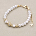 Shell Pearl & Imperial Stone Bracelet