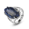 Sodalith Ring Halo
